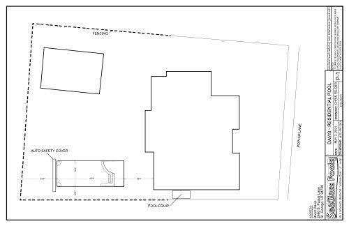 St George Pools - Custom Pool Placement Plot Plan